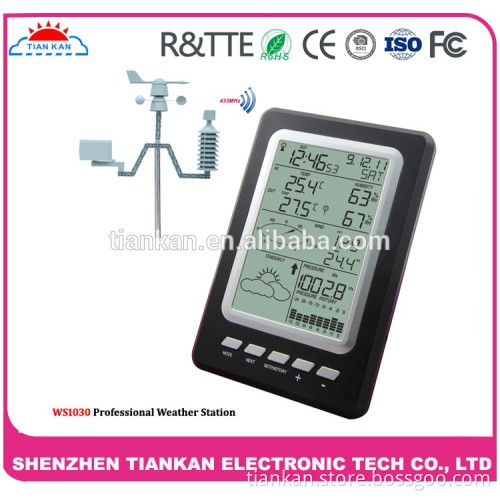 Manufacture table weather station with solar transmitter